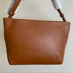 NWT JCrew leather bag (crossbody, camel)